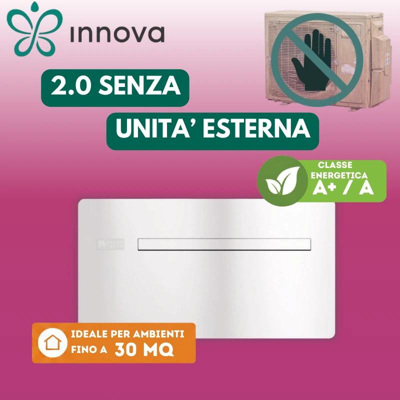 Climatizzatore Innova Condizionatore senza unità esterna Monoblocco 2.0 Da 12 Hp installato a Torino